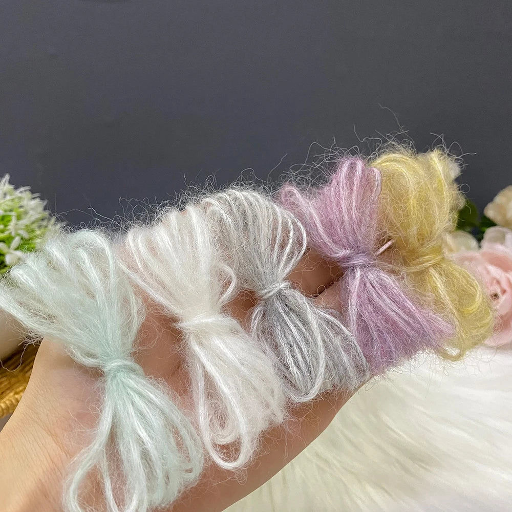 500G/PC Mohair Yarn High Quality Super Soft And Warm