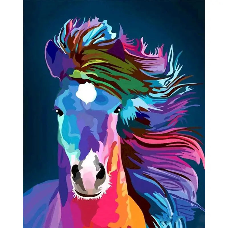 40x50cm Oil Painting By Numbers For Adults Horse Animal Paint By Number