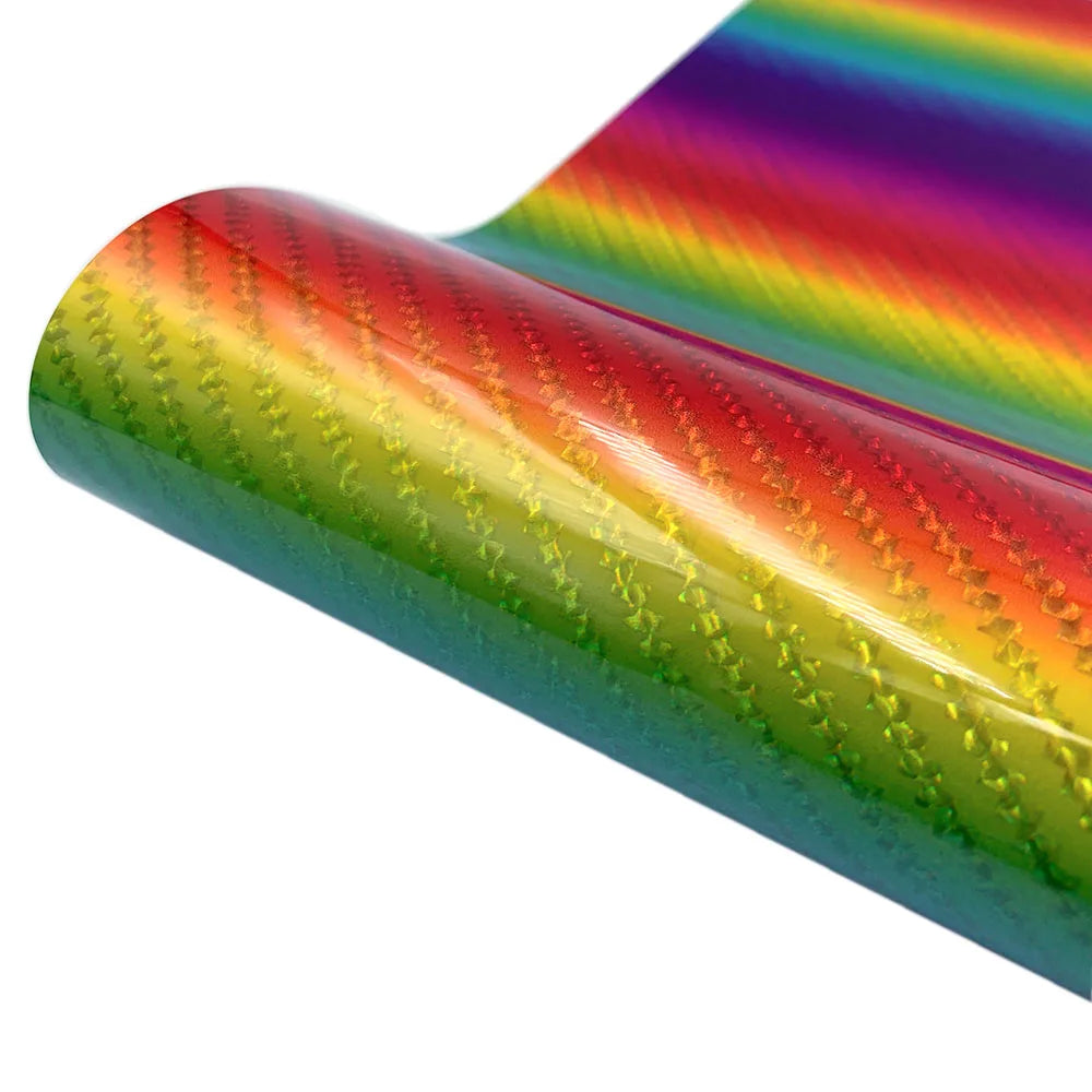 Holographic Glitter Adhesive Craft Vinyl Film Sheets, 32 colors