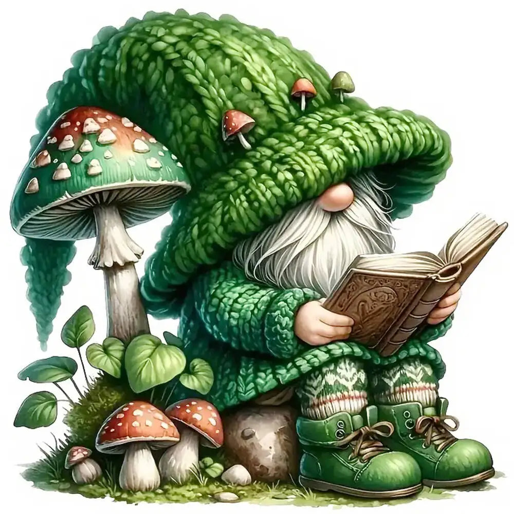 Diamond Dwarf Mushroom  Gnome Full Drill