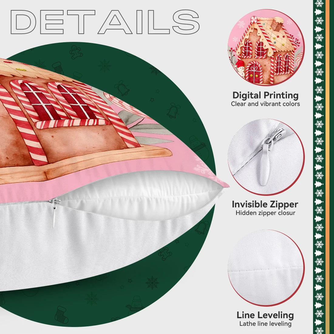 holiday 4-piece Set 40/45/50cm Cushion Cover  Pillowcase