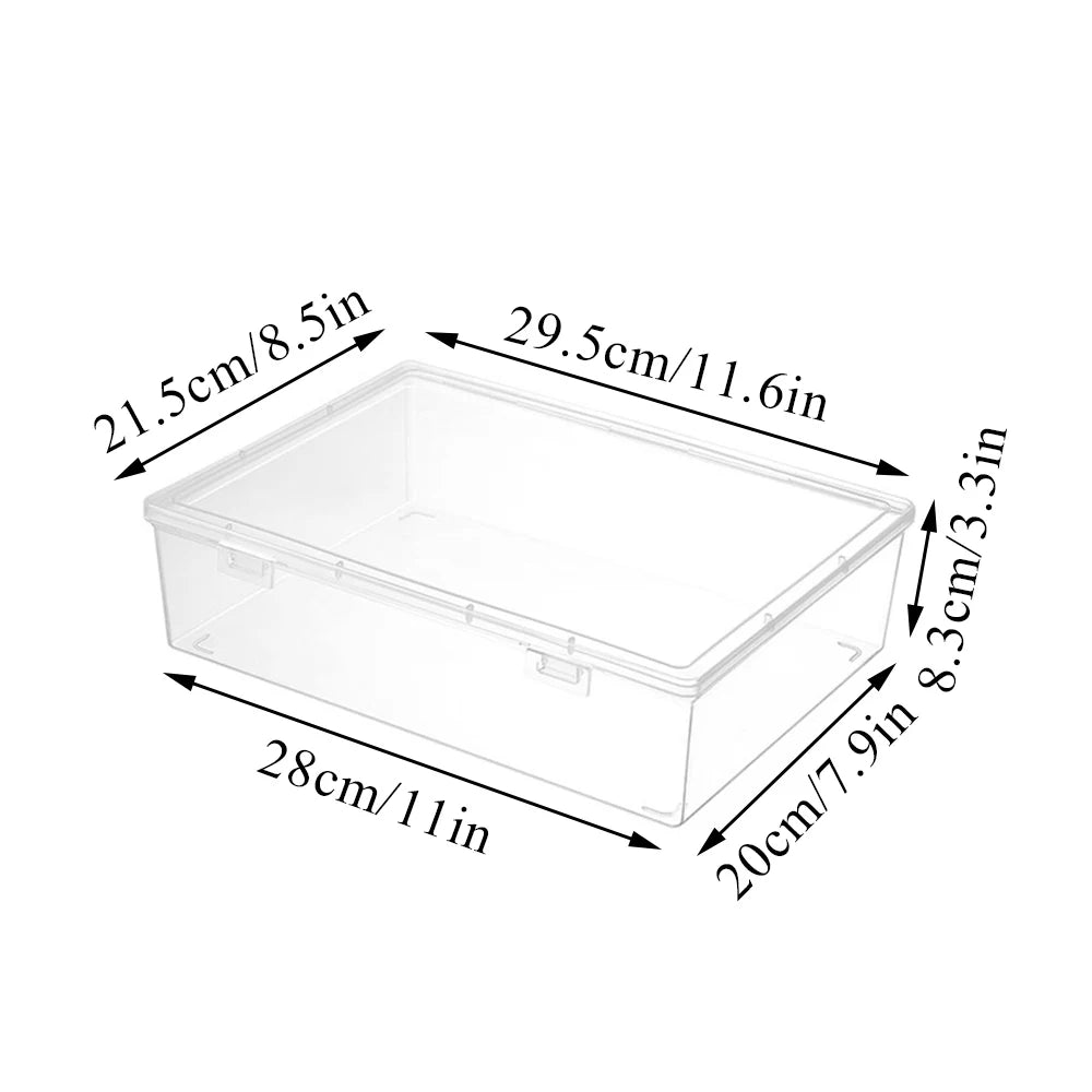 Organized Clear Square Shape Storage Boxes