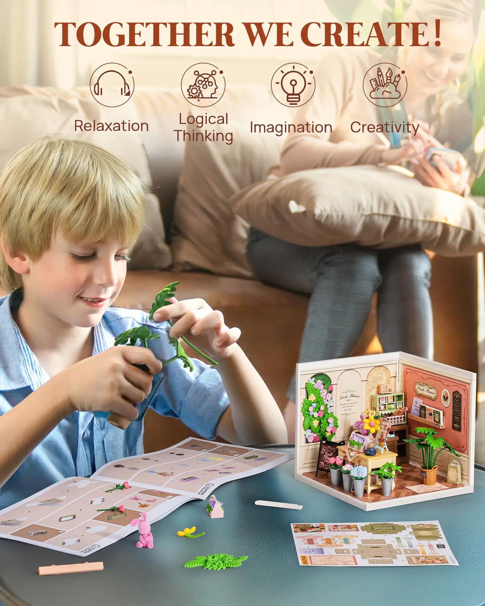 Robotime Rolife Super Creator Series Dollhouse Building Blocks for kids 14 y +