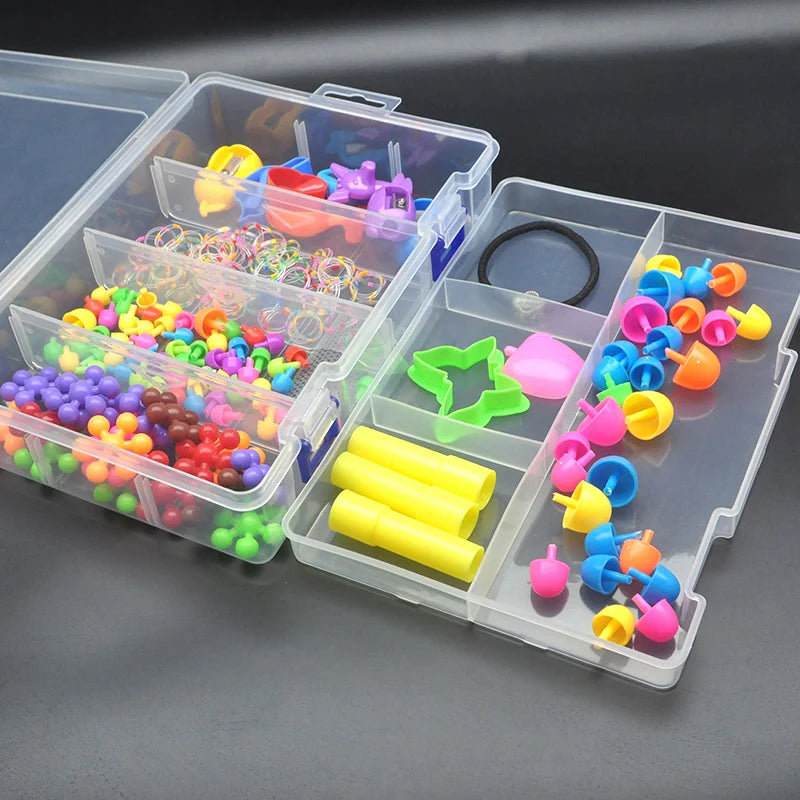 1/3/5pcs Transparent plastic storage box