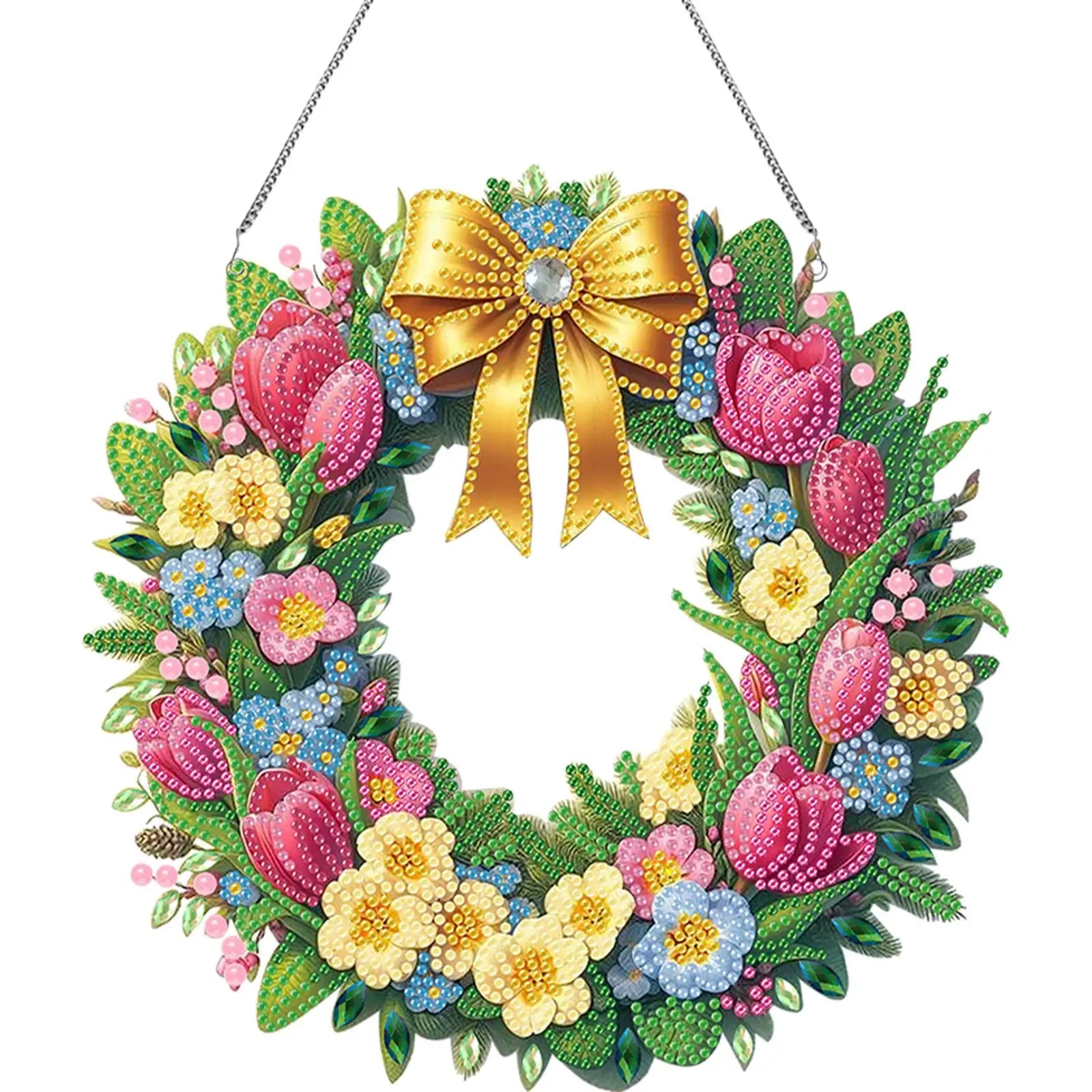 Acrylic 2D/Flat DIY Special Shape Hanging Diamond Art Kits Rhinestone r