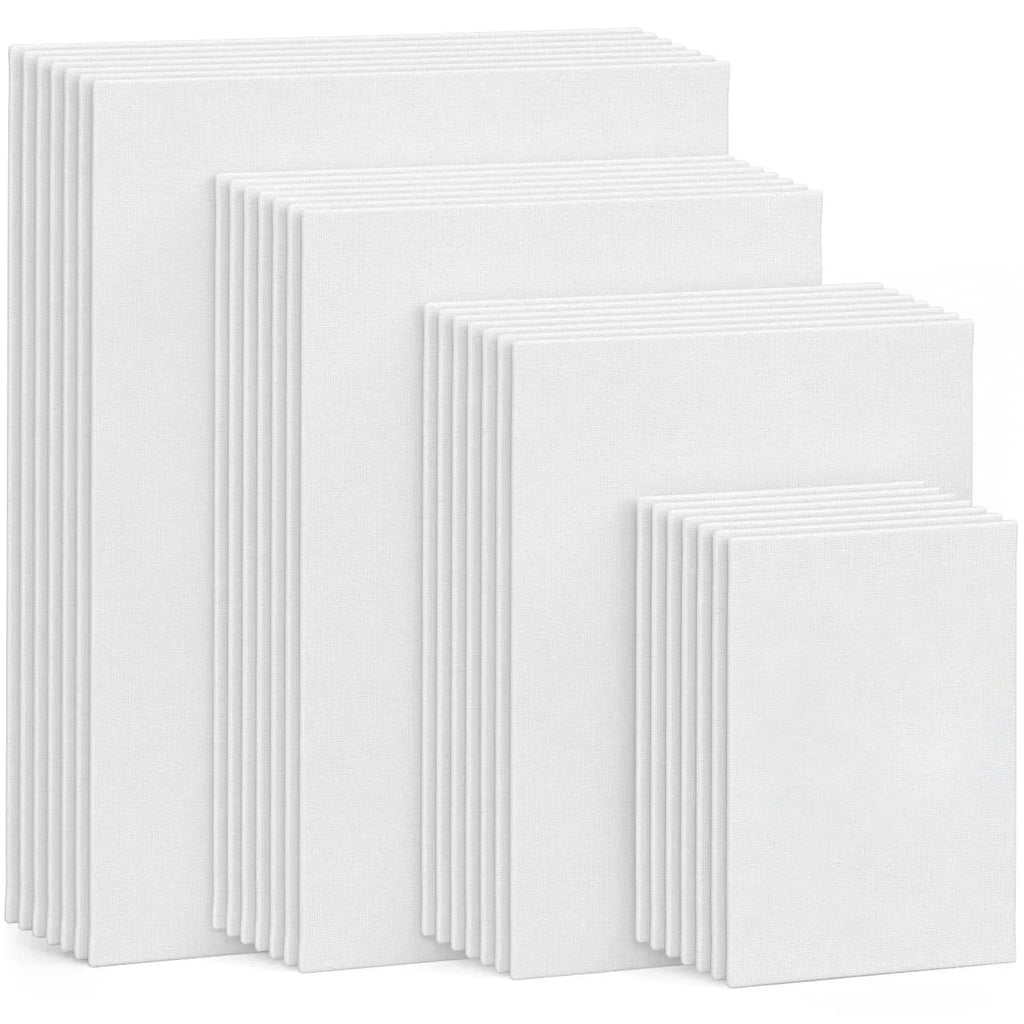 4pcs/pack Professional Stretched Canvas Primed White 100% Cotton
