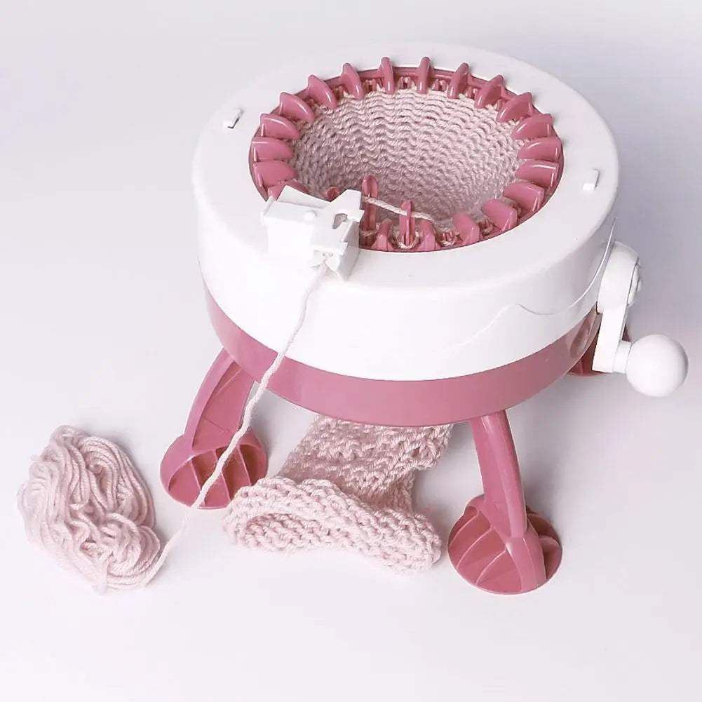 DIY Plastic Hand Knitting Sewing Machine Toy Tool