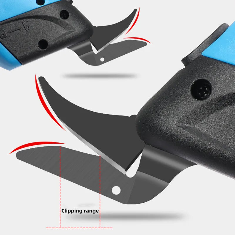 Upgrade Electric Scissors Fabric Cutting Machine USB Lithium Rechargeable Leather Sewing Tailor Scissors Portable Hand Tools