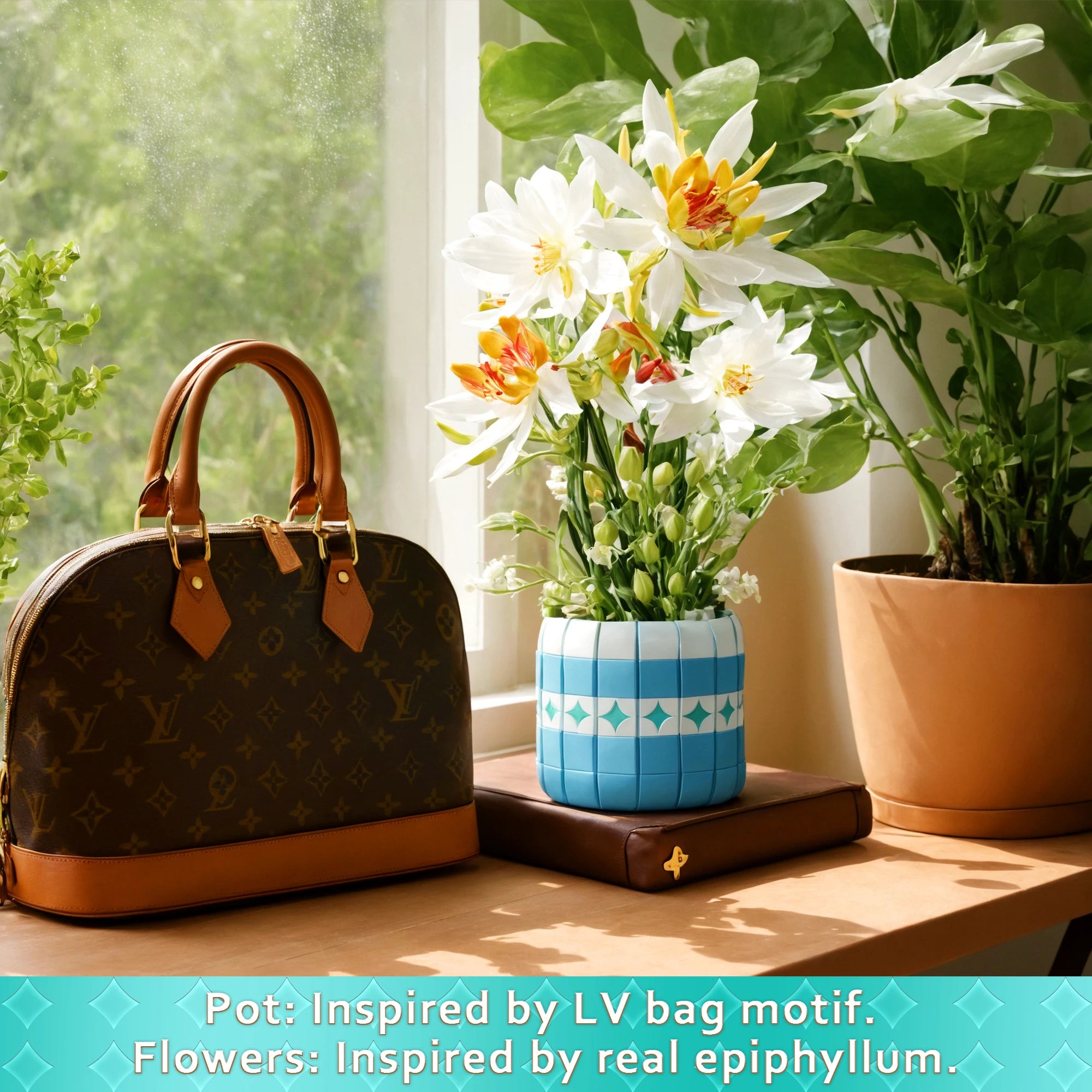 EDUCIRO piphyllum Flowers Bouquet Building Set,  Christmas Day Gift