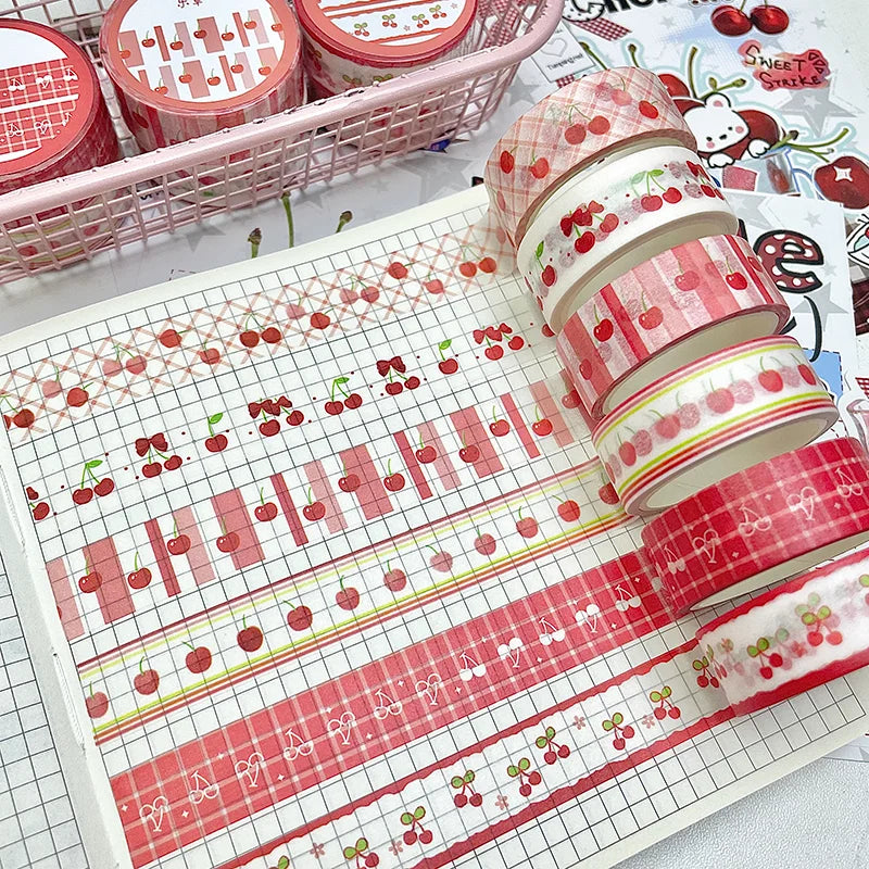 MINKYS Fruit Tape Cute Cartoon Creative Decorative Washi Tape