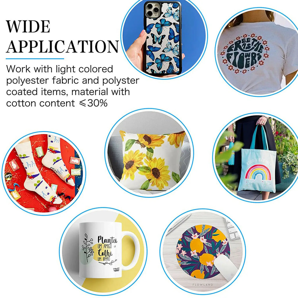 HTVRONT 150 Sheets 8.5 x 11 Inch Sublimation Paper 120g Heat Transfer Paper