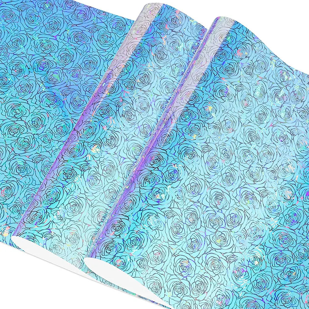 Iridescent/Solid/Glitter Pattern Adhesive Vinyl sheets 32 Assorted Colors Sheet