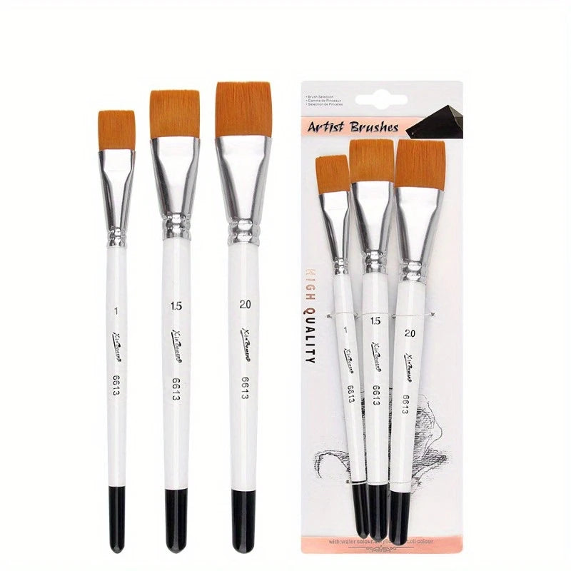 3pcs/Set Oil Painting Brushes- Acrylic Art Paint