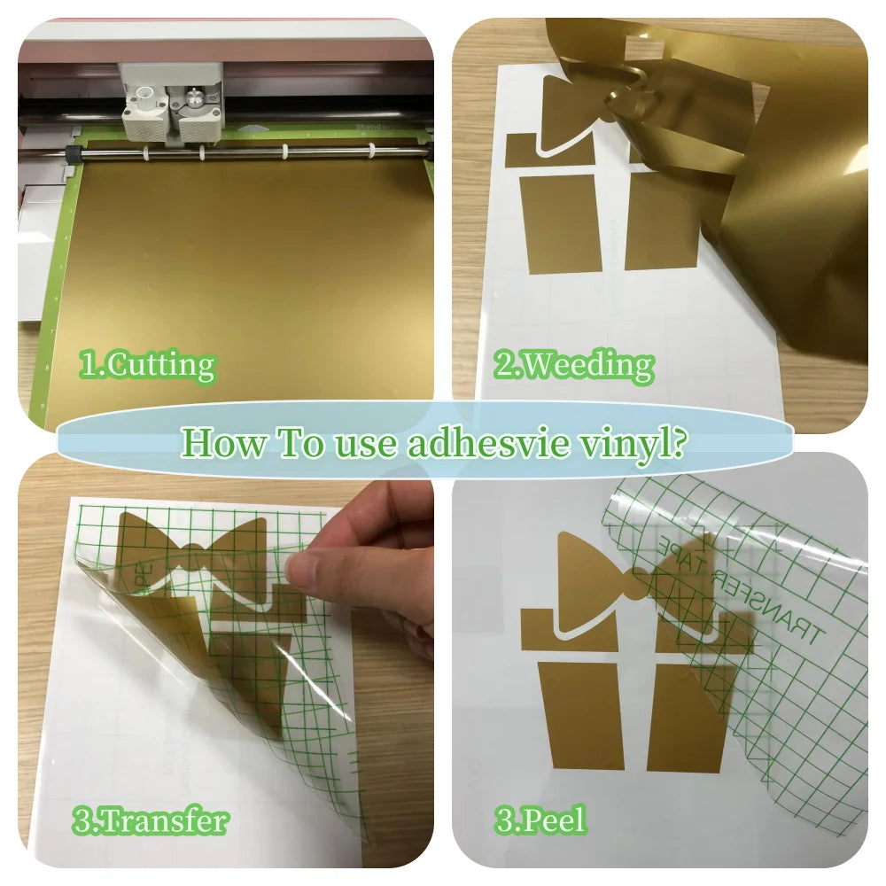 1 roll of vinyl stickers for Cricut Maker 3 Maker Explore 3 Air 3 Silhouette Cameo 4 DIY  Adhesive Vinyl Rolls（12*36/60/120in）