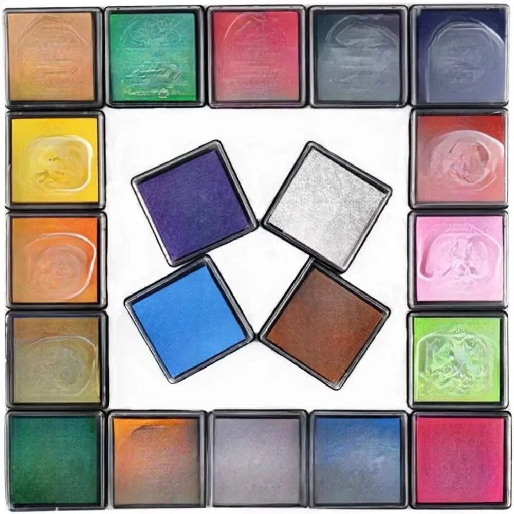 20 color ink washable craft stamp pad color rubber stamp