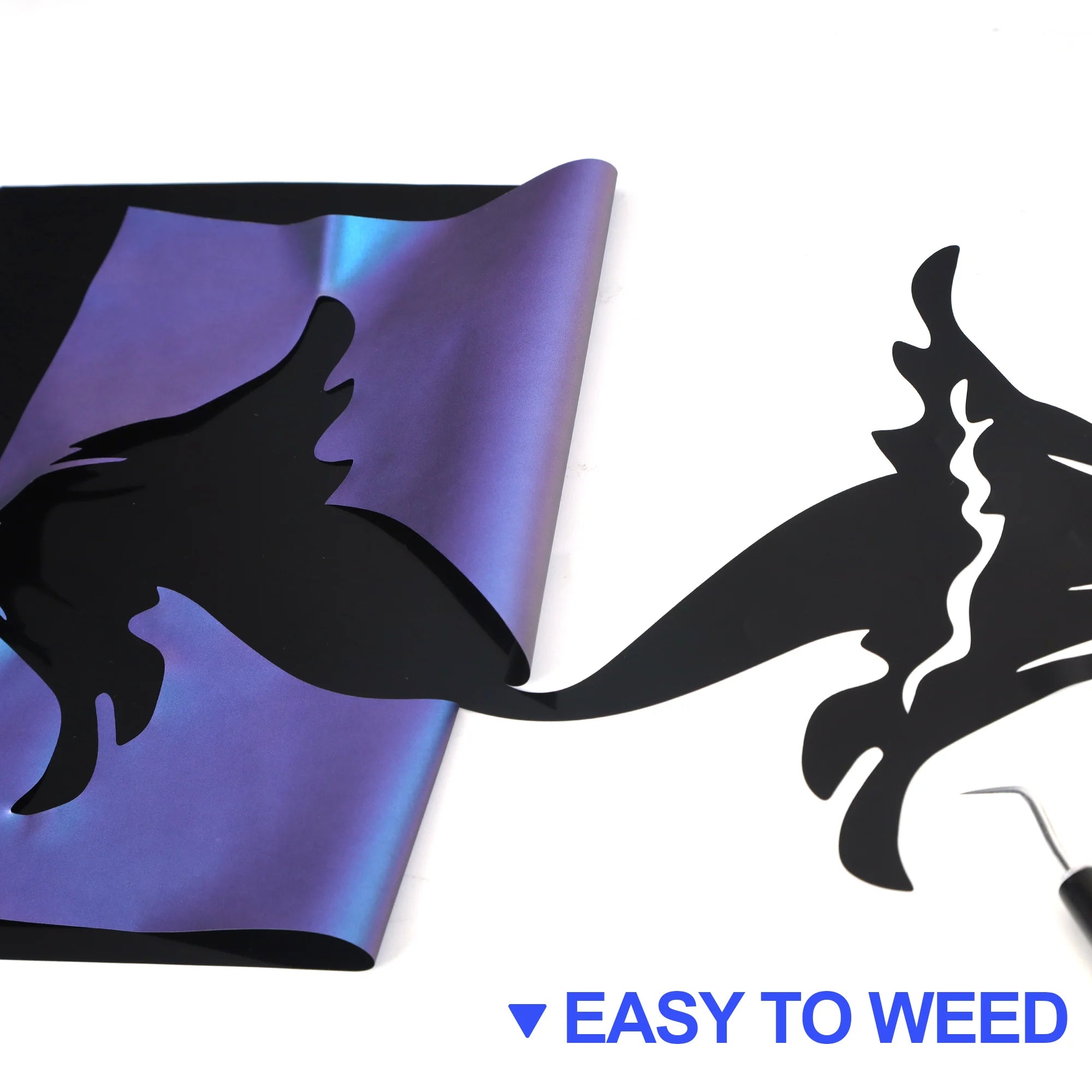 Chameleon PU HTV Vinyl, Iron On Vinyl For All Cutter Machine, Easy to Cut &Weed