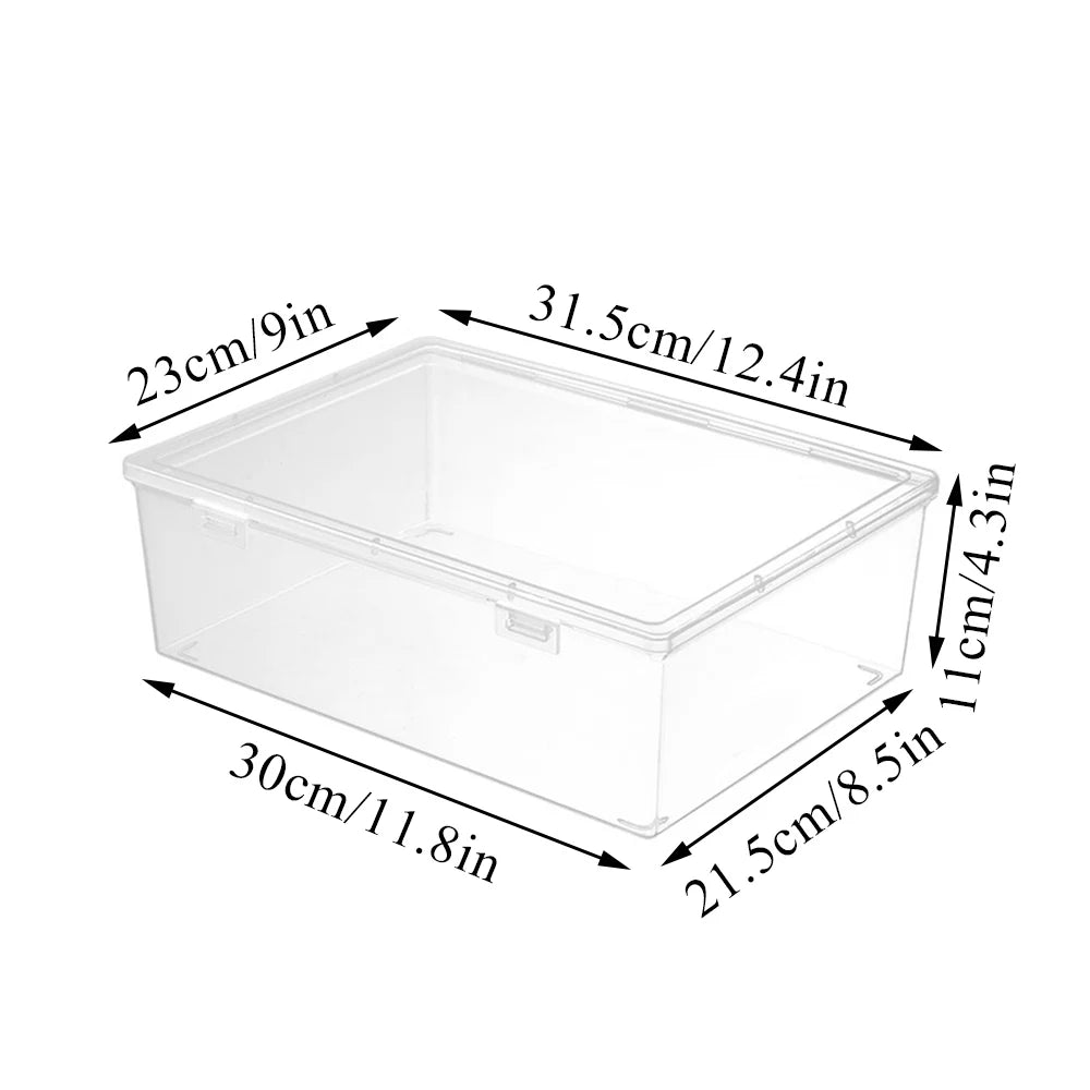 Organized Clear Square Shape Storage Boxes