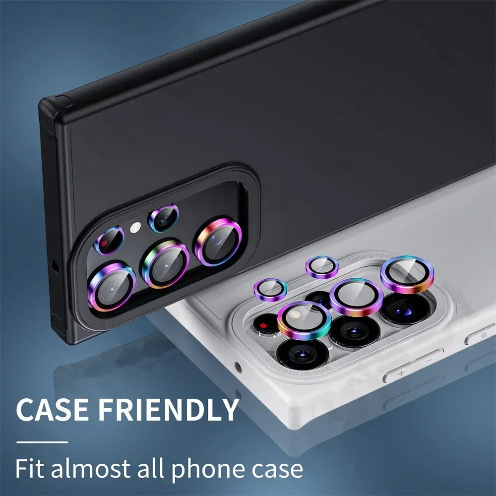 ultra Case Tempered Glass Film Titanium Alloy Ring Phone Accessories