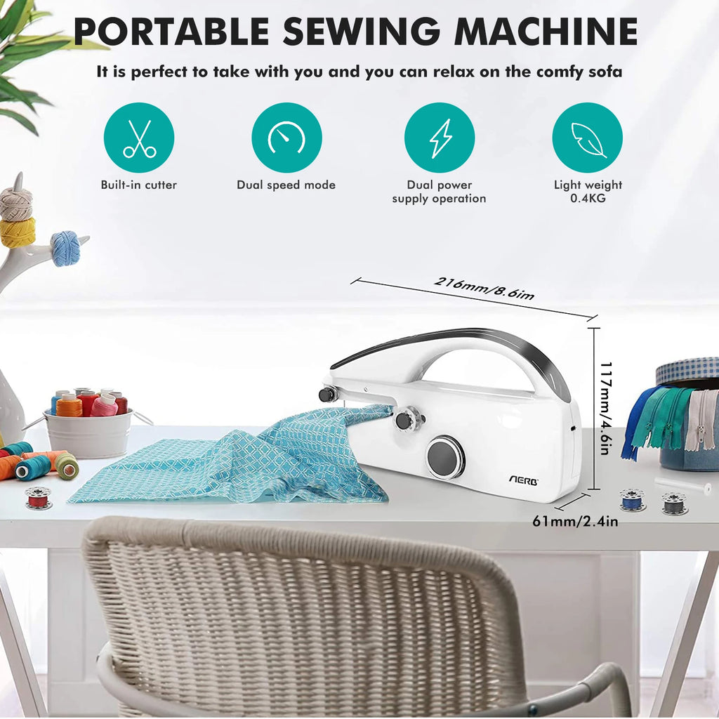 Portable Electric Sewing Machine with Sewing Accessories