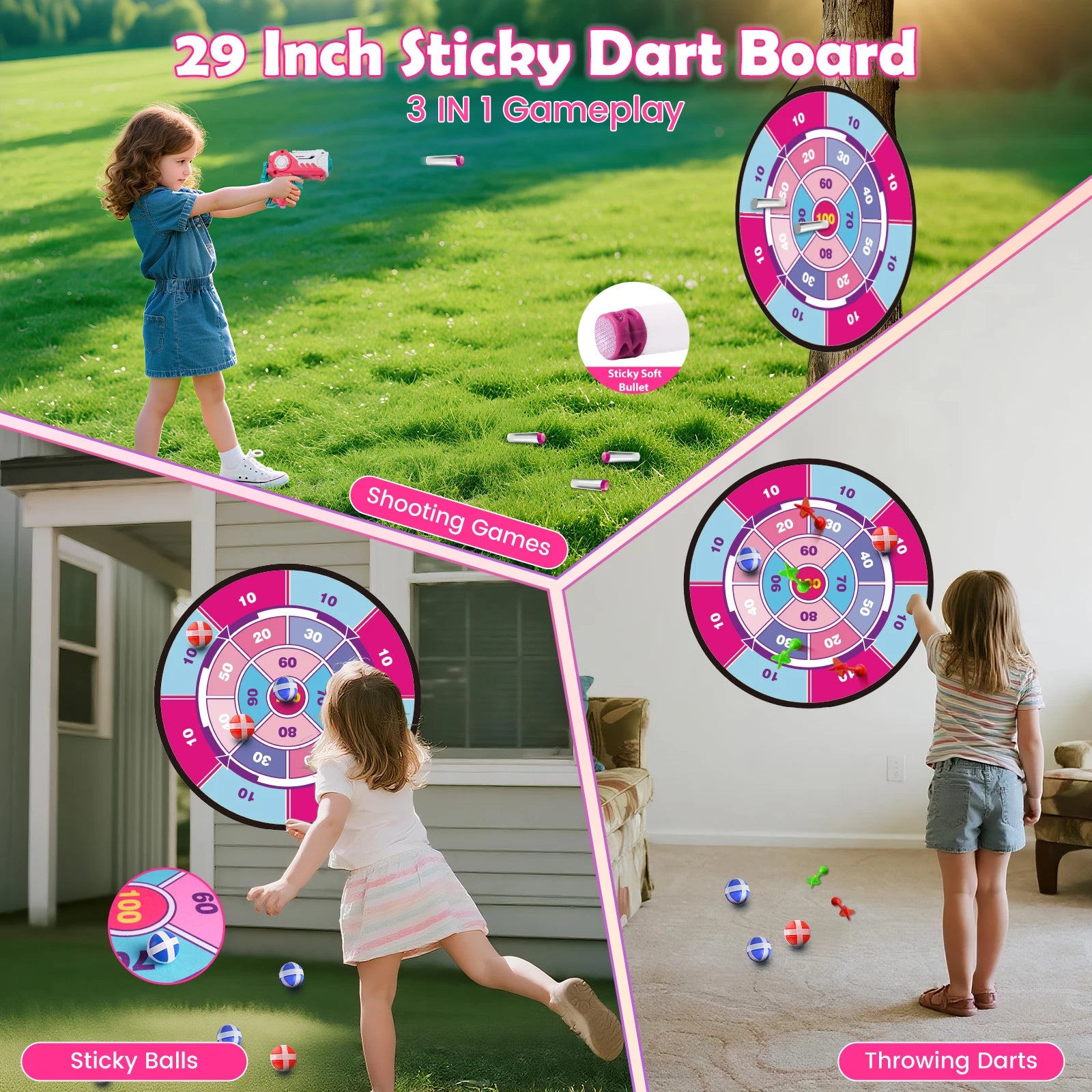 VATOS Night-Light Bow Arrow Guns Toy For Girls  Indoor Outdoor Game Toys