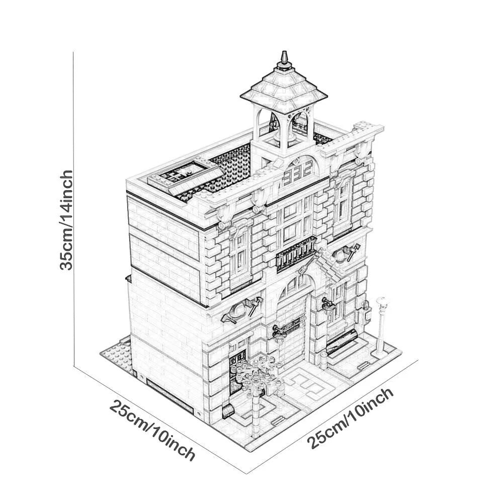 Creative Ideas Compatible 10224 King with figure Street View Building Block