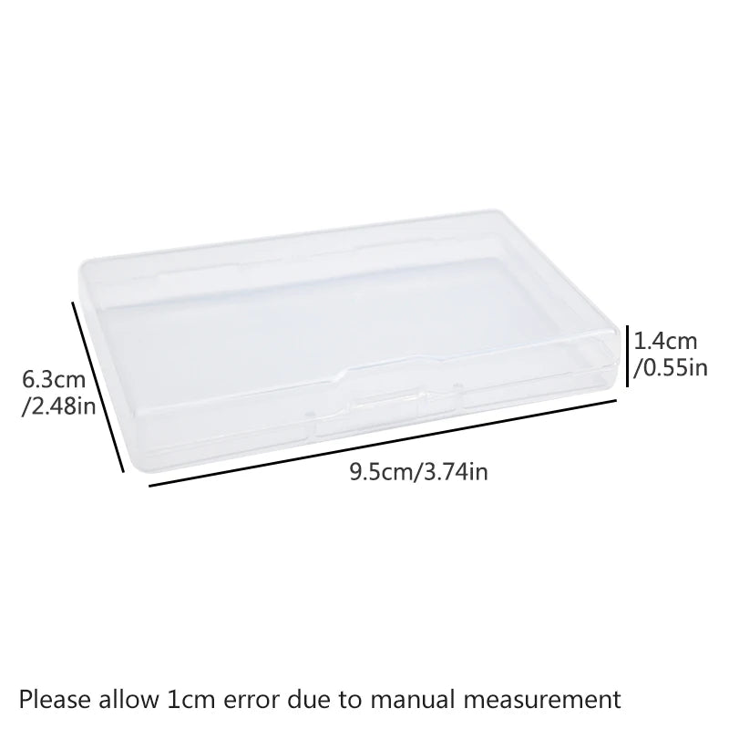 1/3/5pcs Transparent plastic storage box