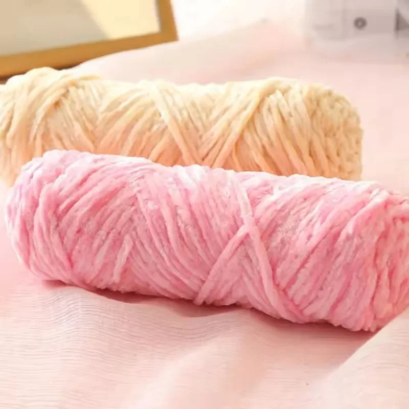 Thick Chenille Velvet Yarn 100g/Roll