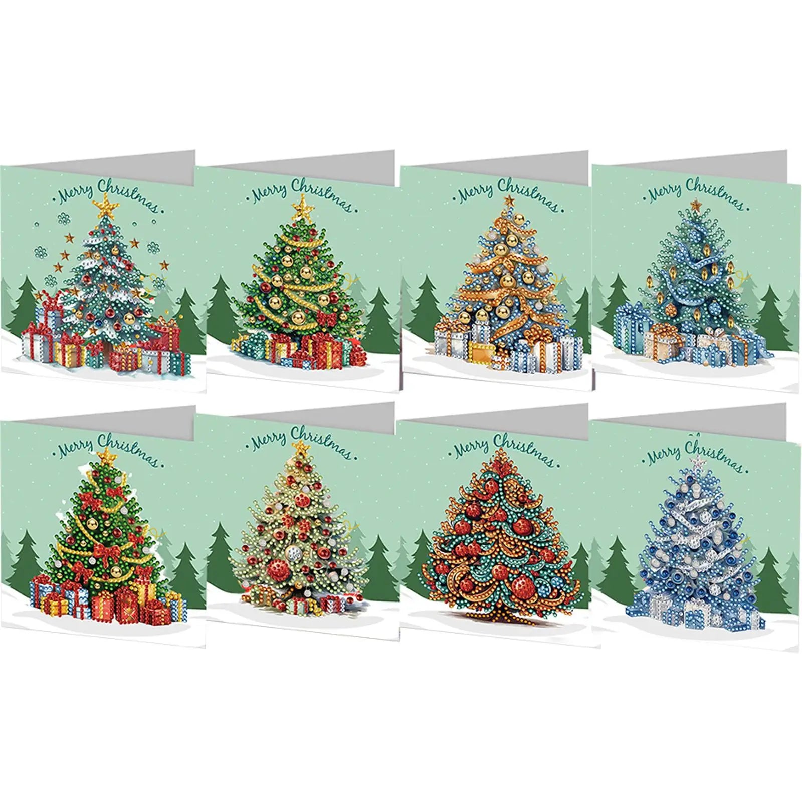 5D Rhinestone Arts Greetings Birthday Card DIY 5D Rhinestone Embroidery Arts Cards Kits Diamond Painting Greeting Thank You Card