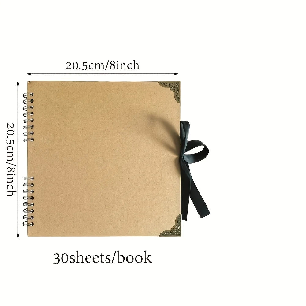 Vintage Leather Photo Album – 30 Pages