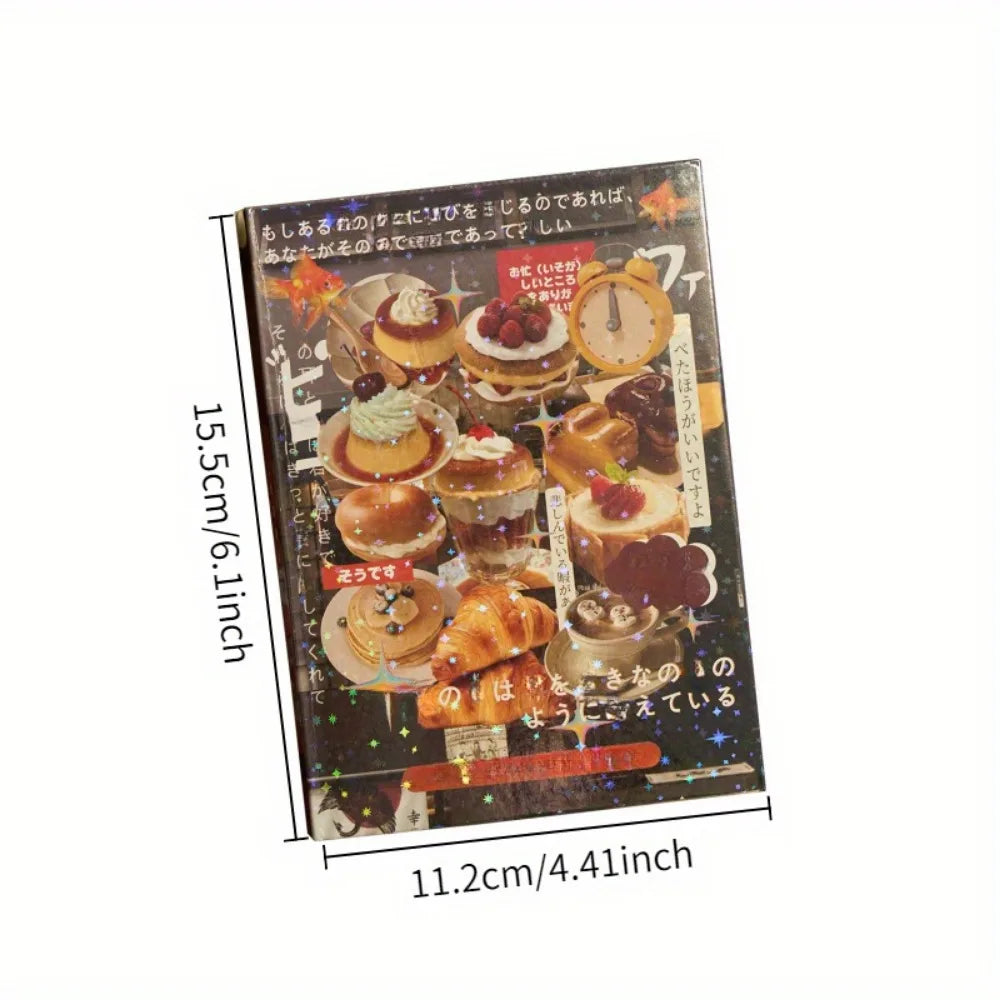 90pcs Vintage Die-Cut Sticker Book, 2 Styles Old School Scrapbooking Decals for Junk Journals