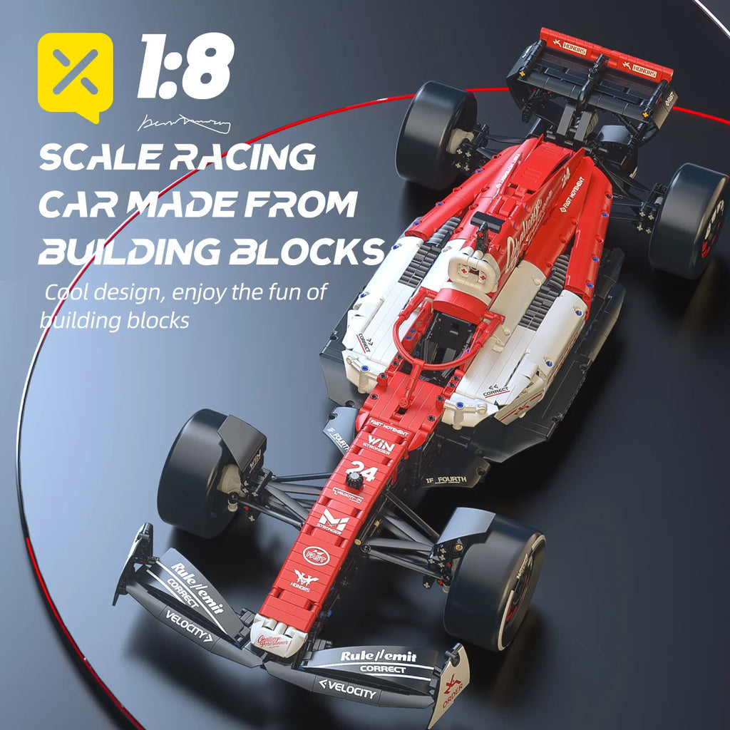Formula Racing Building Block Toy 1:8