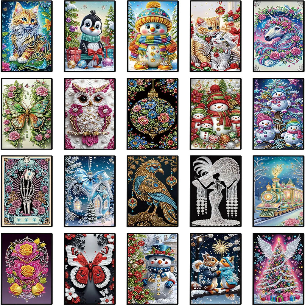 50-Page A5 Size 5D DIY Diamond Art Painting Notebook