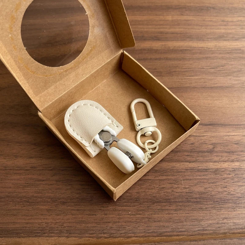 Metal Portable Sewing Small Scissor With Protective Cover Straight Tip Scissors