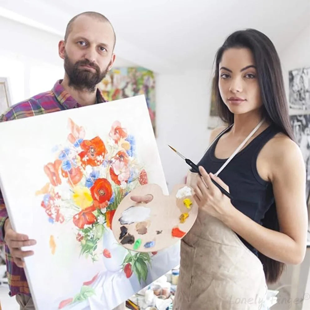 11Pcs Black Detail Paint Brushes, Fine Tip Pain Brush