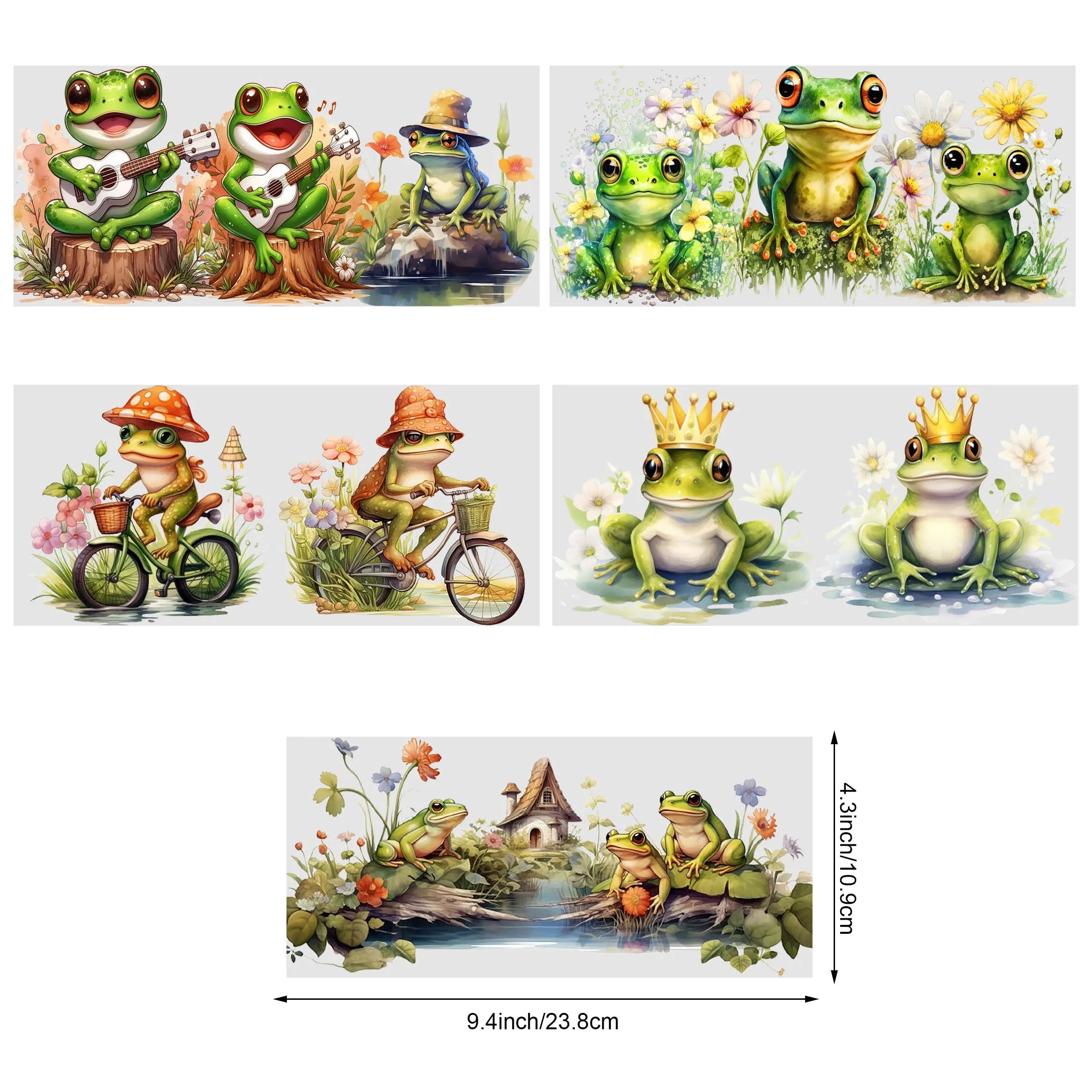 5 Sheet Frog UV DTF Cup Holder 16 oz,