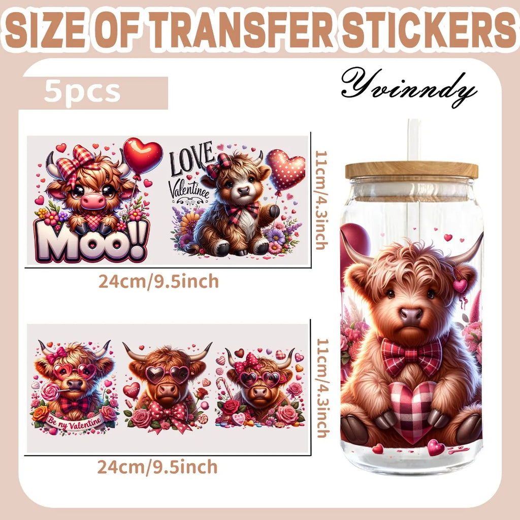 16OZ Glass Transfer Paper UV DTF High Self-Adhesive