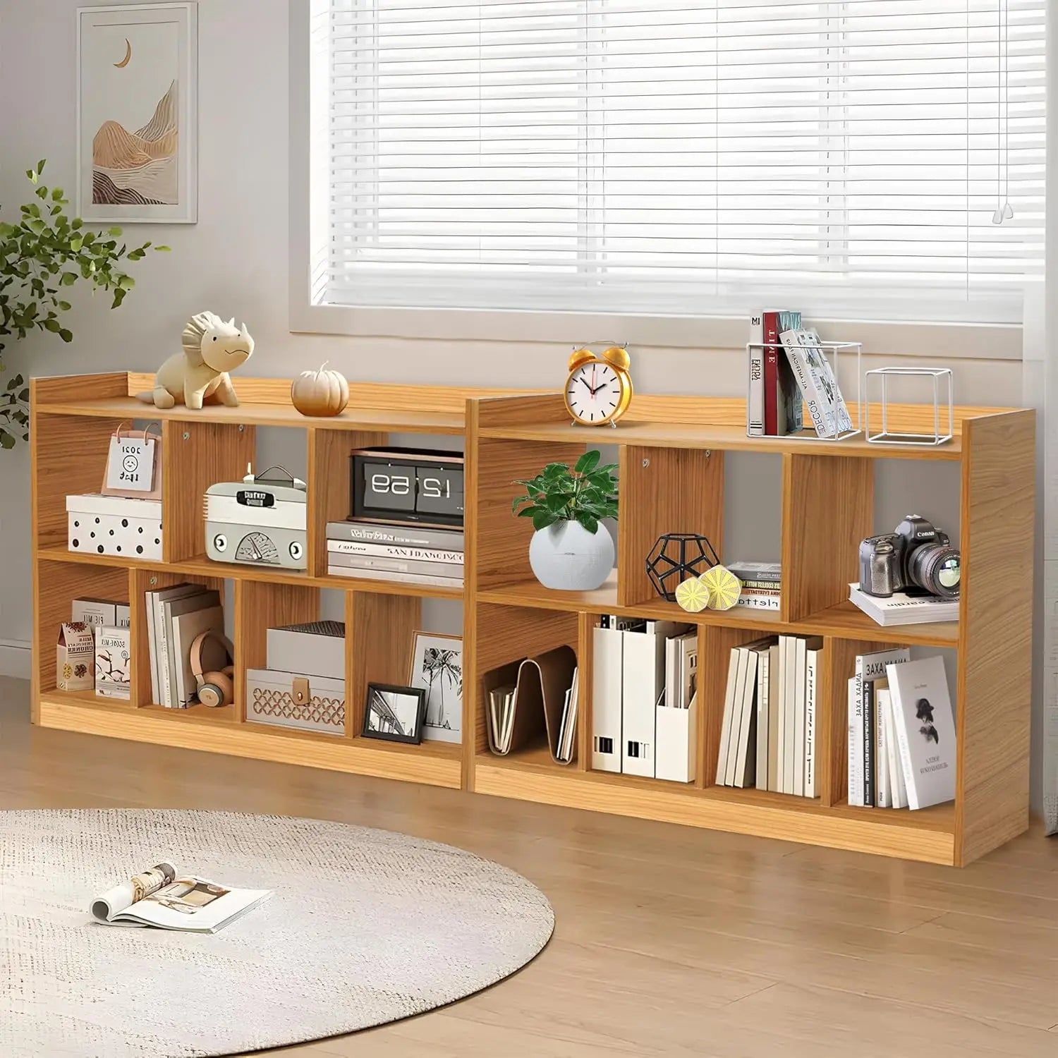 2 Tier Storage Shelf Organizer for Bedroom Living Room Office