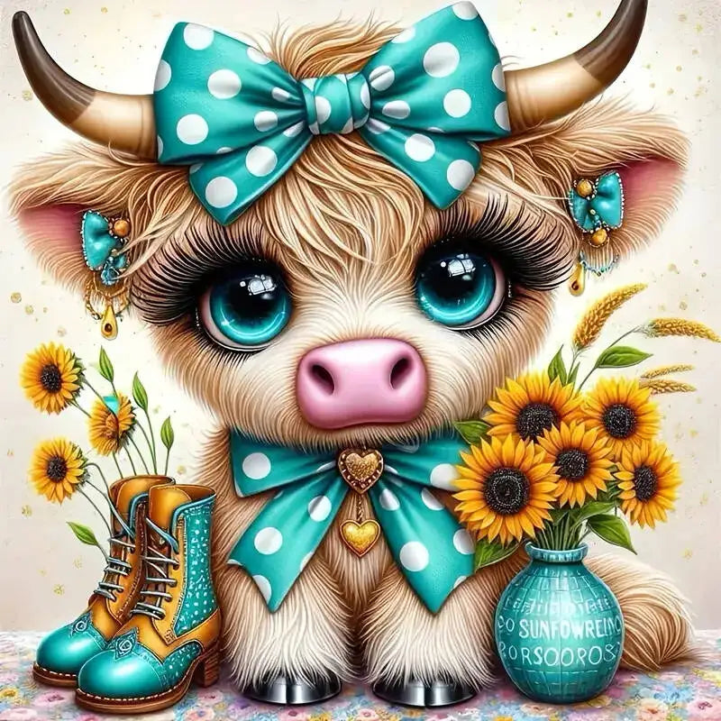 Diamond Painting Cow Highland Cattles various designs