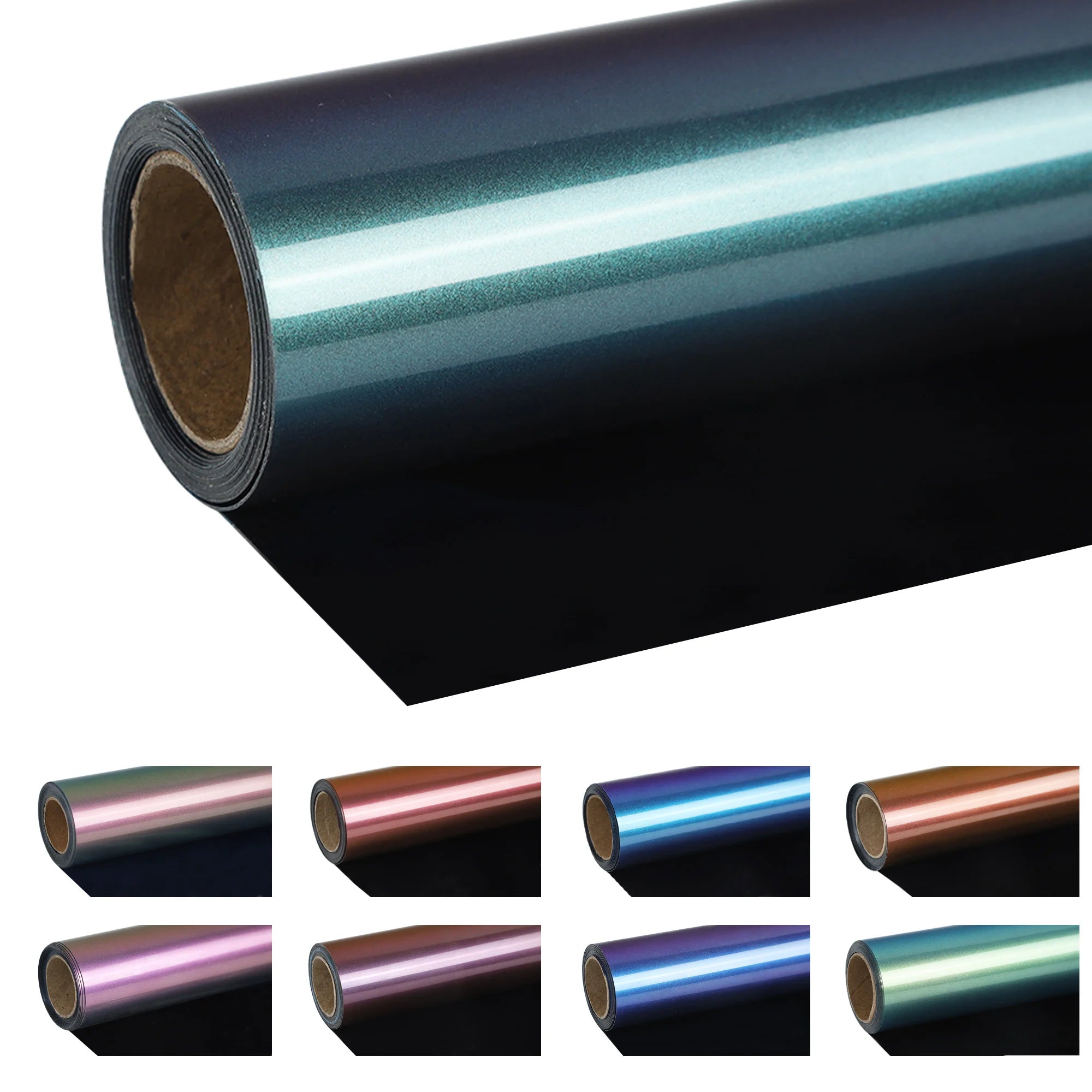 Chameleon PU HTV Vinyl, Iron On Vinyl For All Cutter Machine, Easy to Cut &Weed