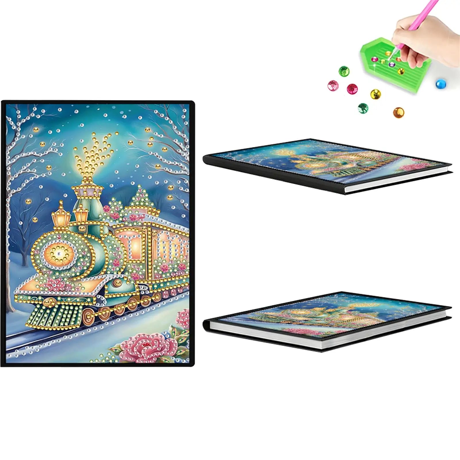 50-Page A5 Size 5D DIY Diamond Art Painting Notebook