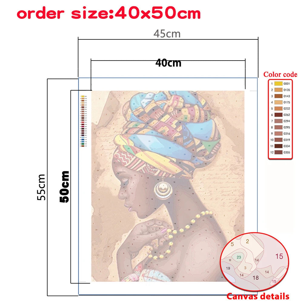 40x50cm Frameless Paint By Numbers Scenery On Canvas