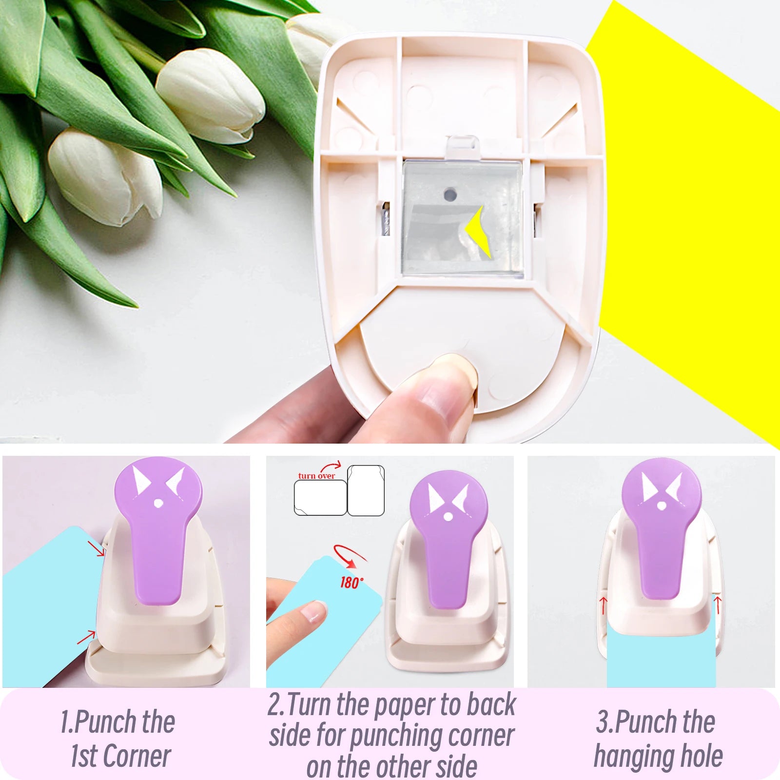 Tag Cutter Puncher Paper Cutter 3 v 1 corner cutter rounder puncher r10 r5 5mm 3mm scrapbook for Paper Crafting Price Label Card