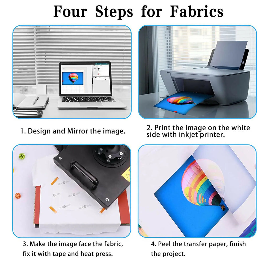 HTVRONT 150 Sheets 8.5 x 11 Inch Sublimation Paper 120g Heat Transfer Paper