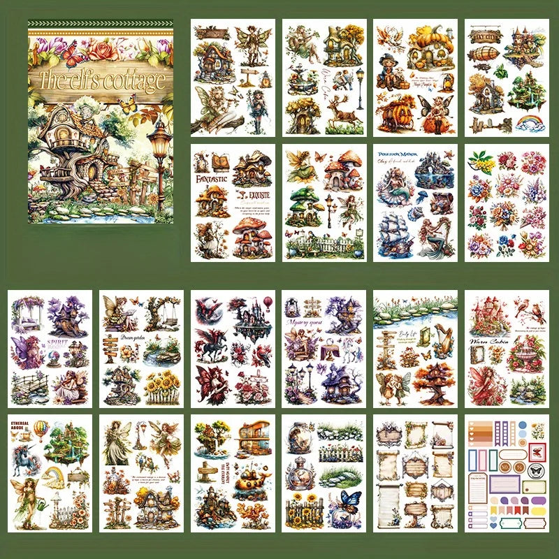 Winter Wonderland Sticker Book, Scrapbooking DIY Craft Supplies