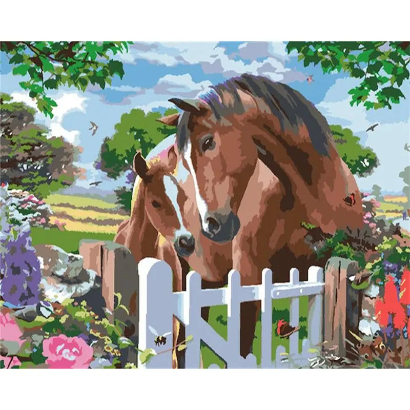 Adult By Numbers Oil Paintings Horses Cats Animals By Numbers Paintings Modern Home Decor Art Unique Gifts