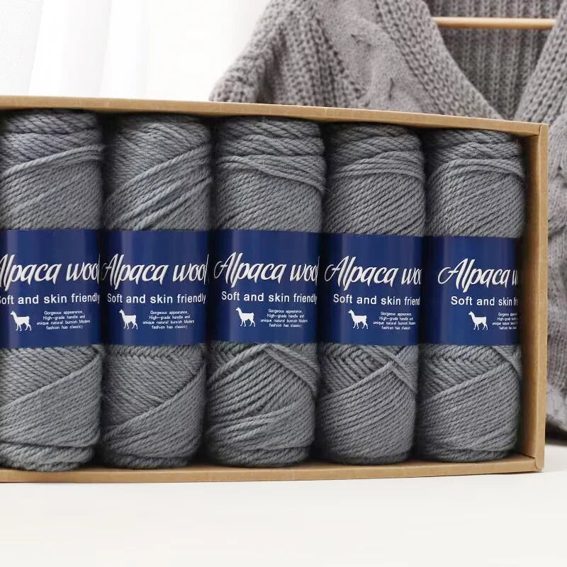 500g alpaca wool yarn, coarse yarn