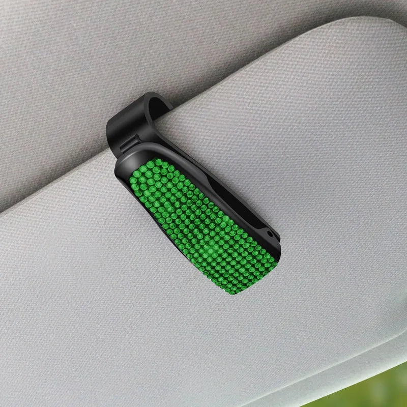 Sunglasses Clip Car Sunshades Sun Visor Rhinestone