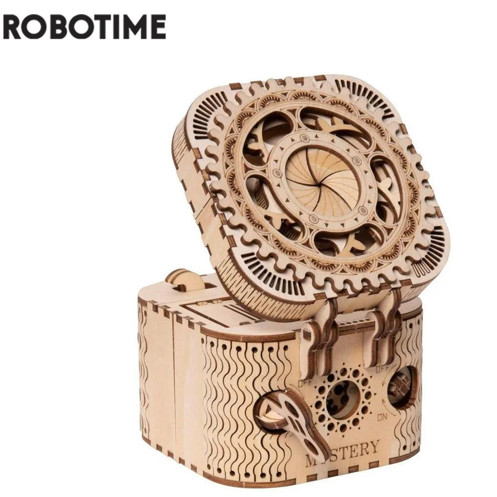 Robotime  3D Treasure Box Wooden Puzzle Game Assembly Toy