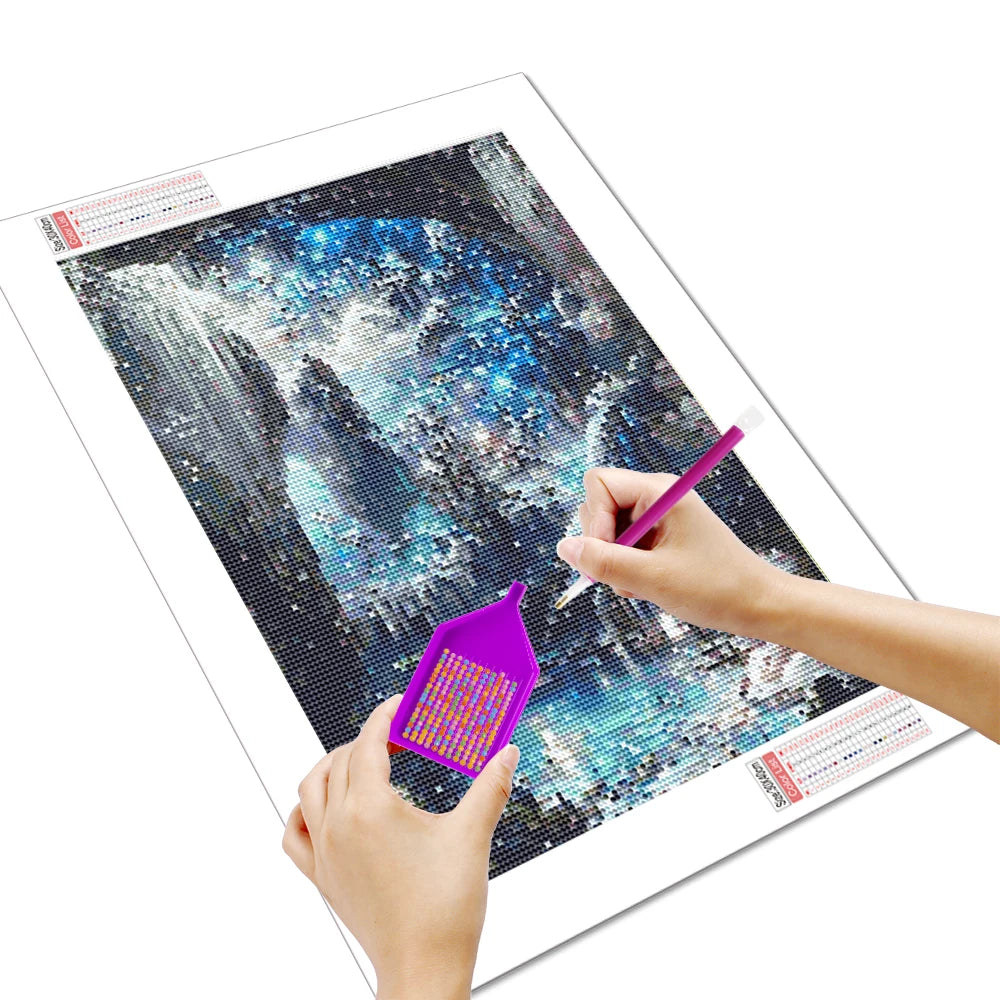 5D Diamond Painting Landscape Full Round Drill Mosaic Fantasy Paintings For Interior 30x40cm