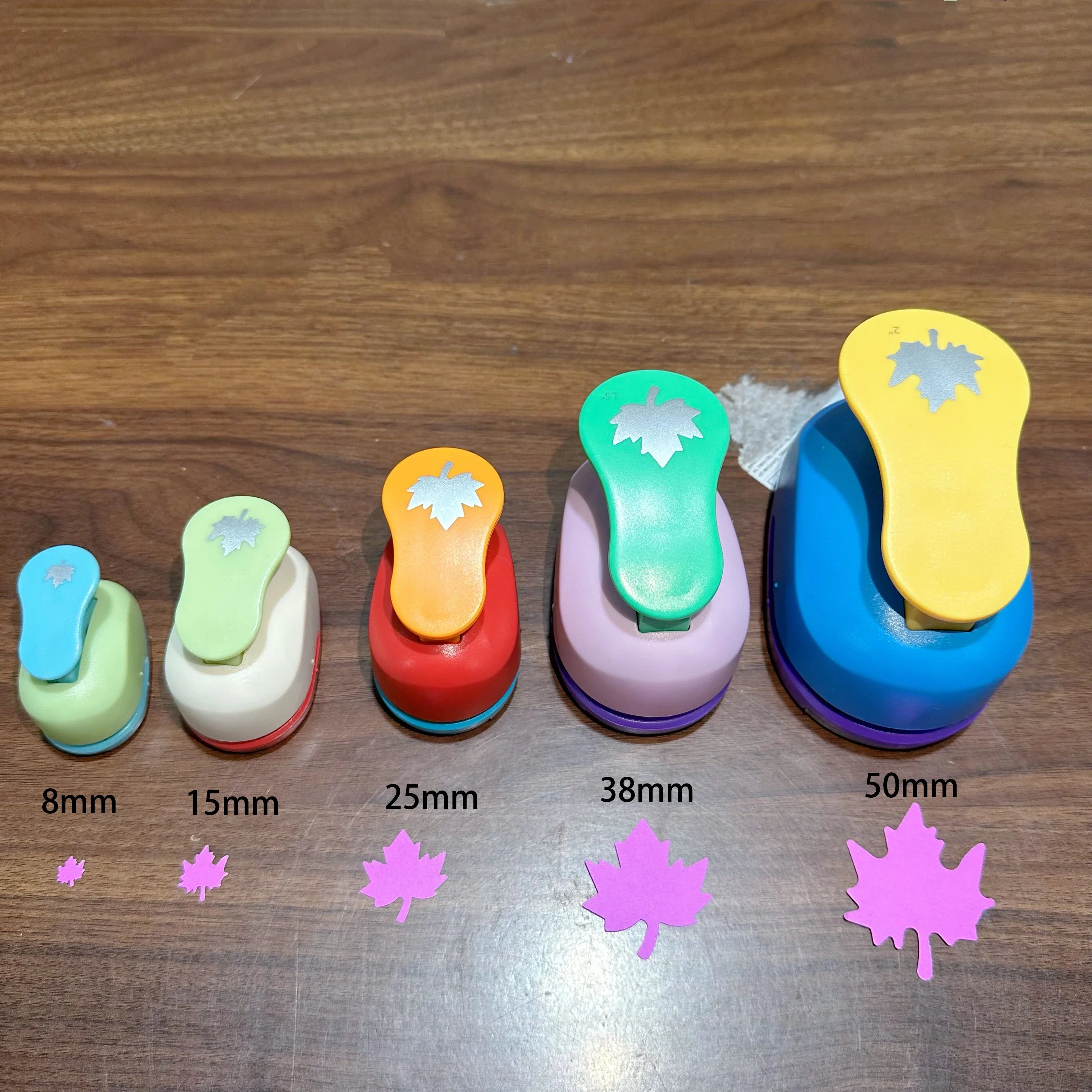 Random Color Maple Leaves Punch